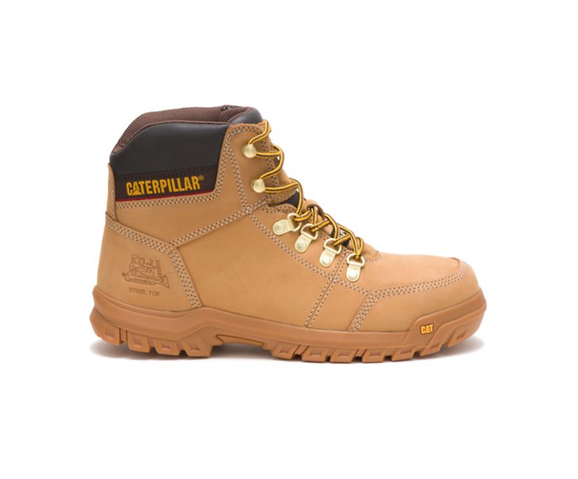 Panske Pracovne Topanky Caterpillar - Outline Steel Toe - Svetlo Hnede ( 7035-NCWYG )